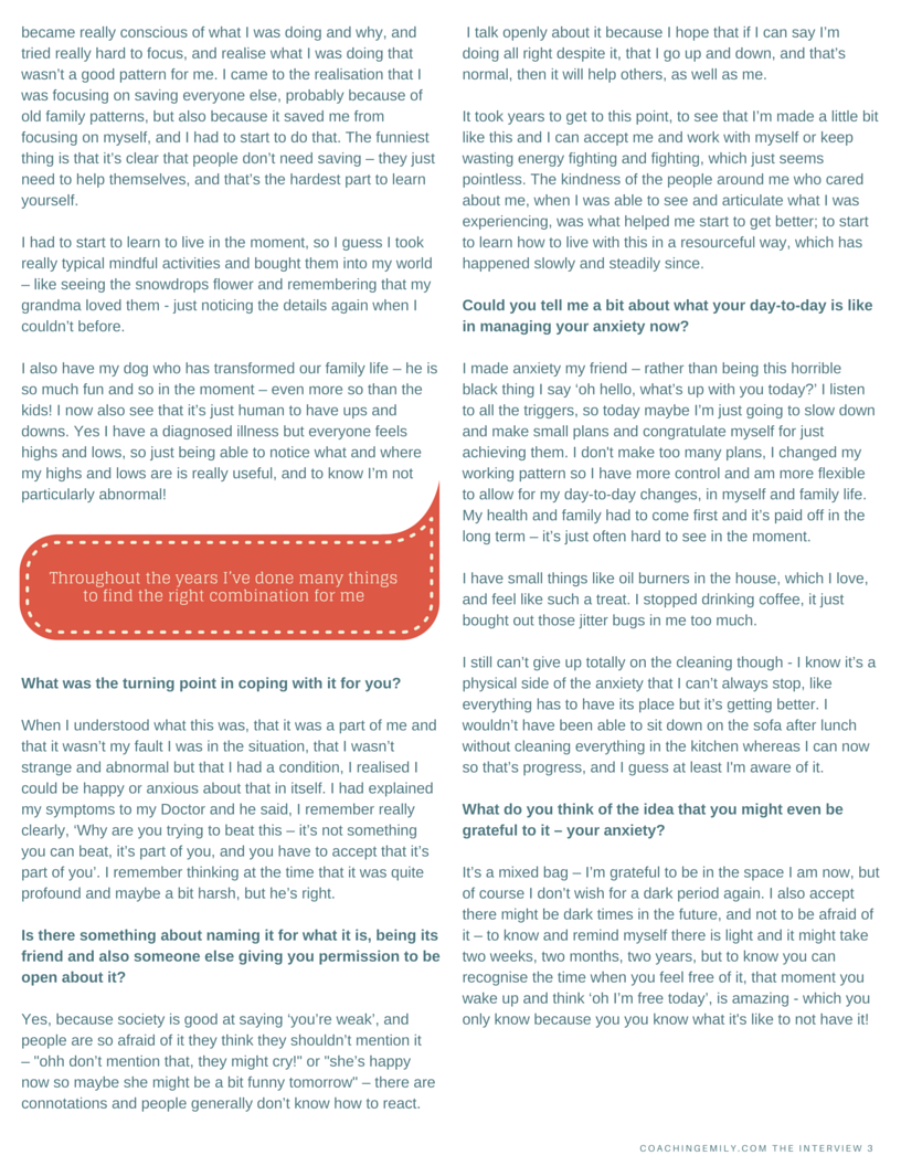 Anxiety Interview 3
